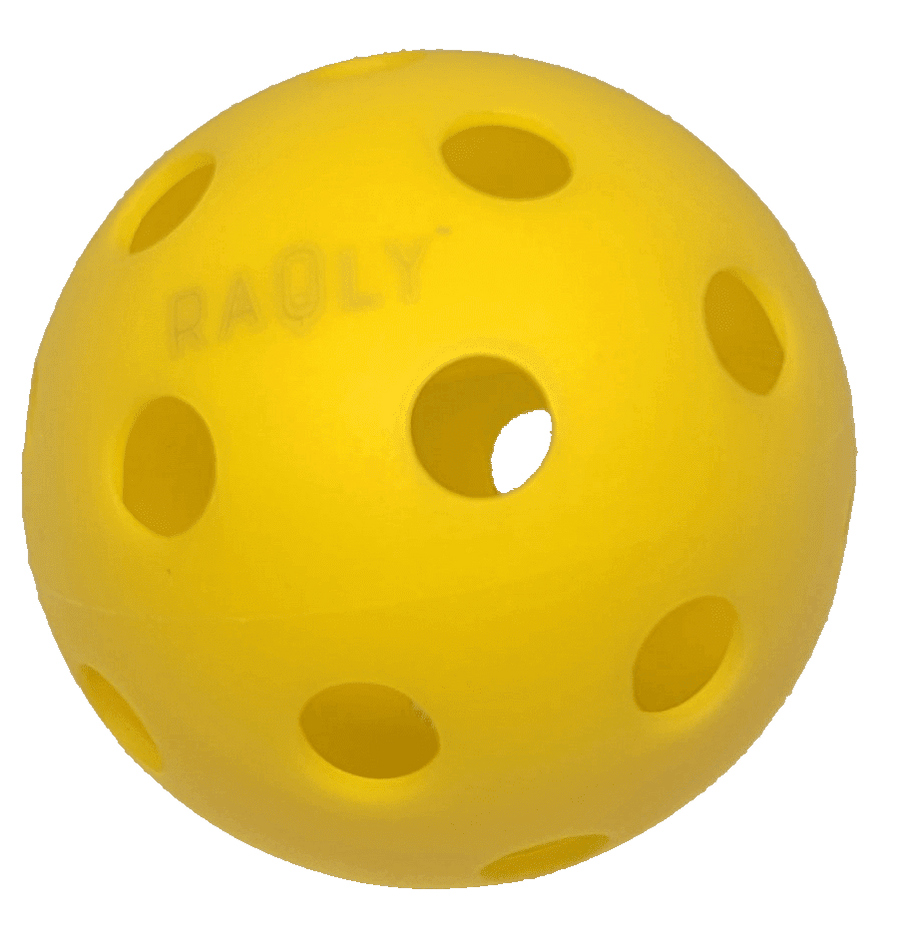 RAQLY Pickleball Indoor Ball Pickleball Balls RAQLY Yellow One ball 