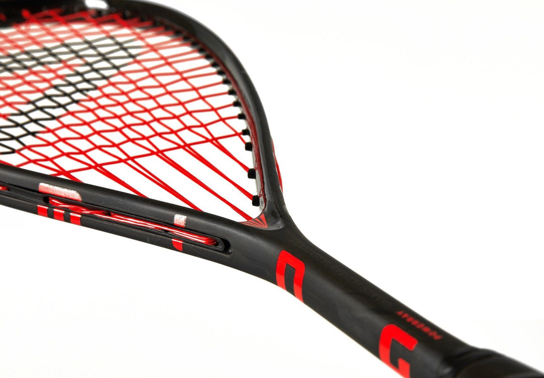 Salming PowerRay Black/Bright Orange Squash Racquet Squash Racquets Salming 