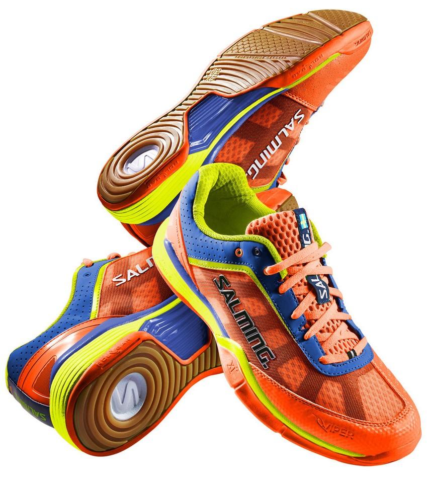Salming Viper 3 Junior Shocking Orange Court Shoes 1236073-8888 Kids court shoes Salming 