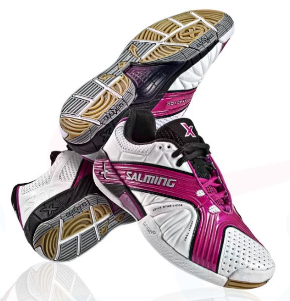 Salming X-Factor 2 White/Pink/Black Women Court Shoes Women's Court Shoes Salming 