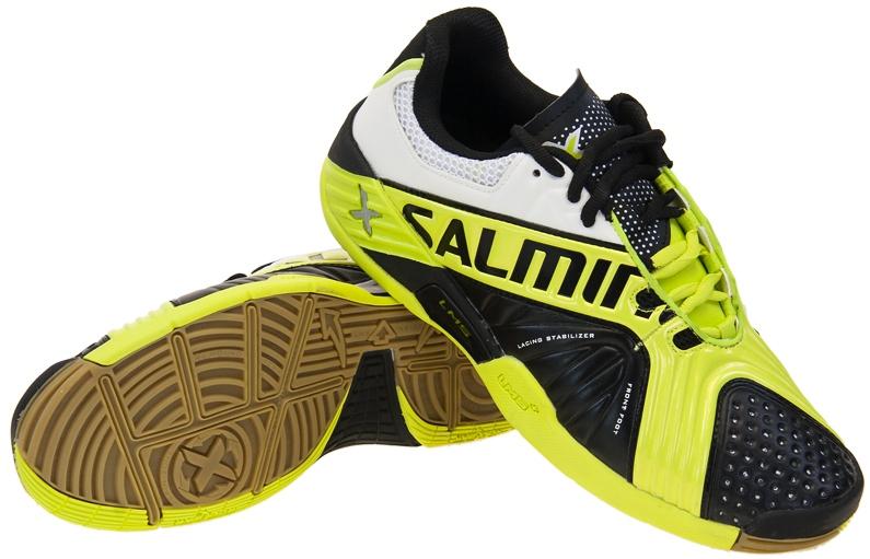 Salming X-Factor 3 Black/White/Fly Court Shoes Men's Court Shoes Salming 