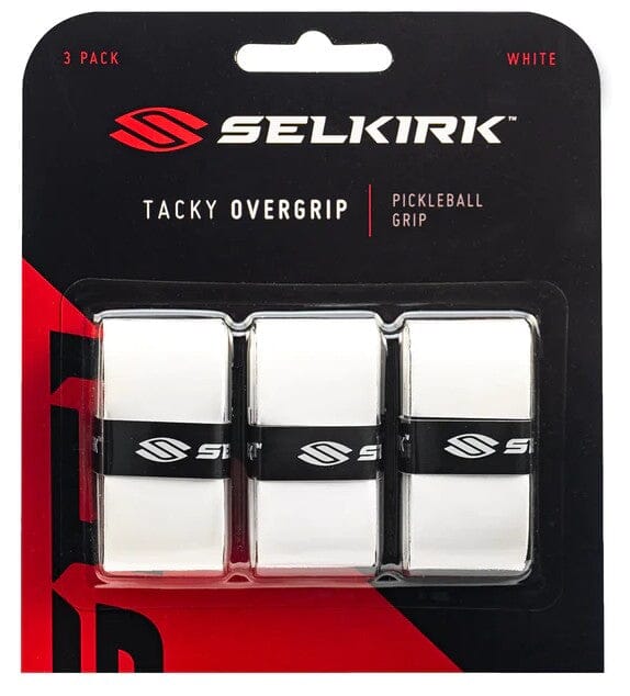 SELKIRK 3 PACK TACKY OVERGRIPS Grips Babolat White 