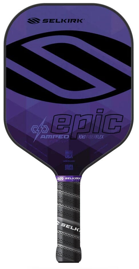 Selkirk Amped Epic Pickleball Paddles Selkirk Medium (7.8-8.2oz) Purple 