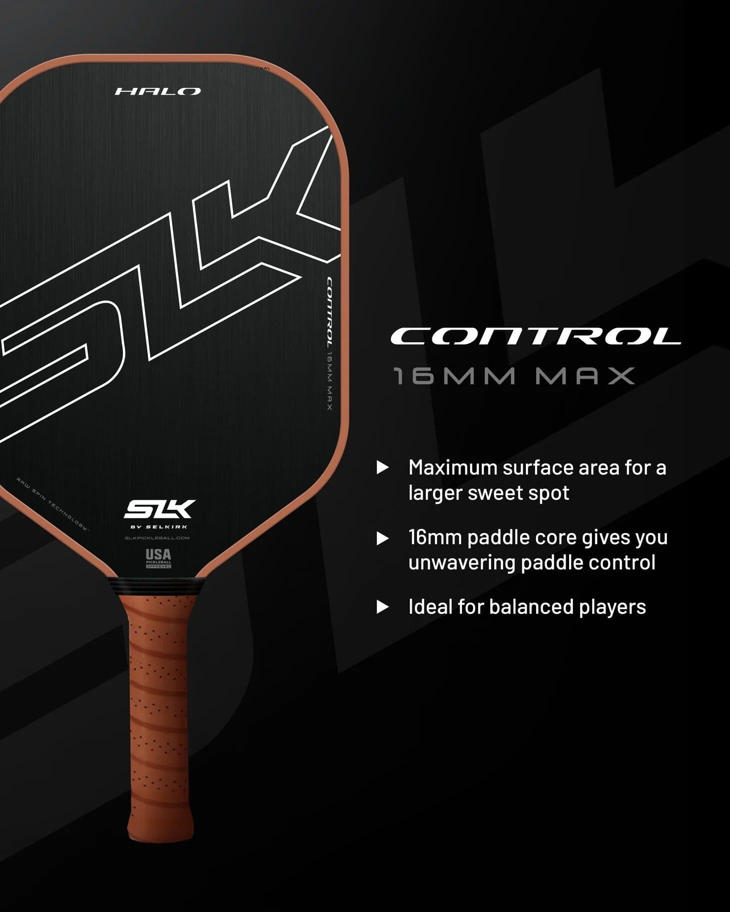 Selkirk SLK Halo Pickleball Paddle Control Max Pickleball Paddles Selkirk 