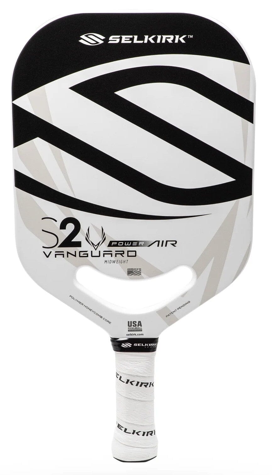 Selkirk Vanguard Power Air S2 Pickleball Paddle Pickleball Paddles Selkirk Medium (7.8-8.2oz) Black 