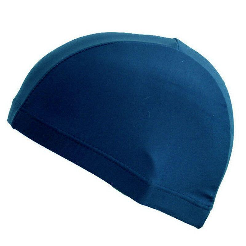 Soft Cap Lycra Fabric Waterproof Hat / Swimming Cap Swimmwear sportsvirtuoso Blue 