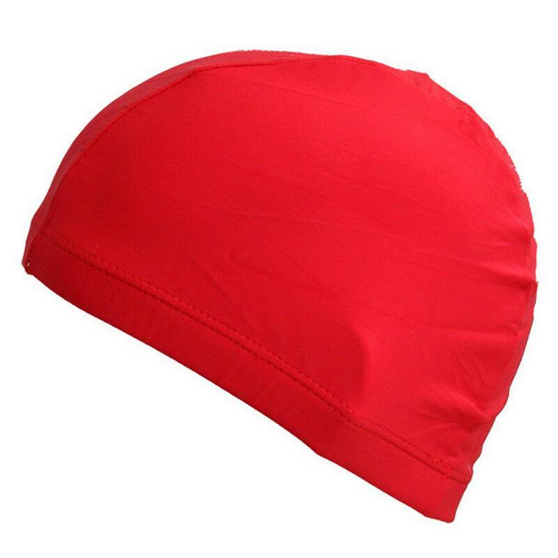 Soft Cap Lycra Fabric Waterproof Hat / Swimming Cap Swimmwear sportsvirtuoso Red 