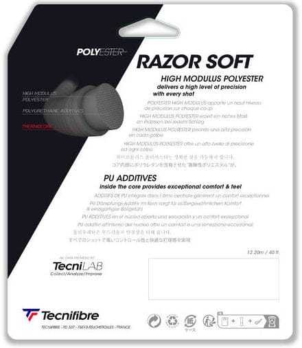 Tecnifibre Razor Soft 125 17g Tennis 12M String Set – Sports Virtuoso
