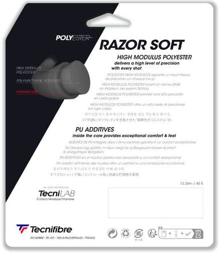 Tecnifibre Razor Soft 125 17g Tennis 200M String Reel Tennis Strings Tecnifibre 