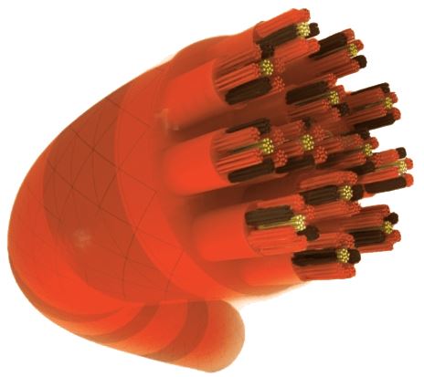 Tecnifibre X-One BiPhase 1.18 (18g) Orange Squash String Set Squash Strings Tecnifibre 