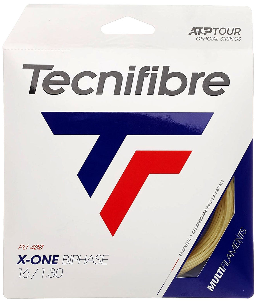 Tecnifibre X-One Biphase 16g Tennis 12M String Set Tennis Strings Tecnifibre 