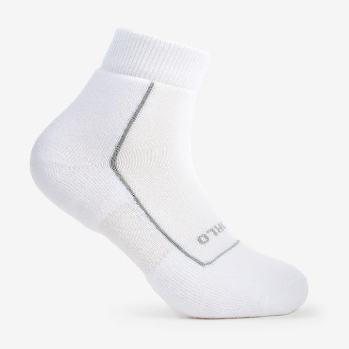 Thorlo Light Cushion Ankle Pickleball Socks Socks Thorlo Medium (9.5 - 11.5) White 