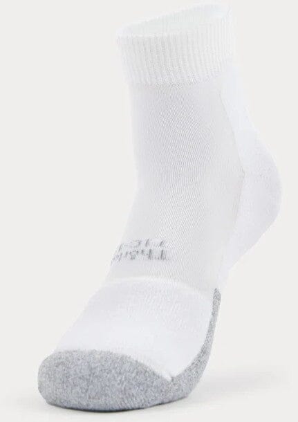 Thorlo Light Cushion Ankle Tennis Socks | T1CMU Socks Darn Tough Small (7.0 - 9.0) White 