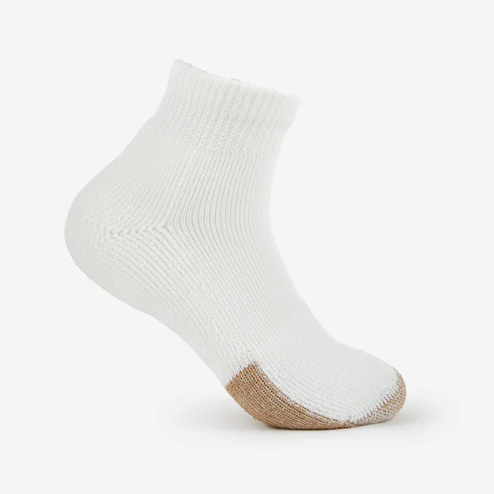 Thorlo Maximum Cushion Ankle Tennis Socks | TMX Socks Thorlo Medium (9.5 - 11.5) White 
