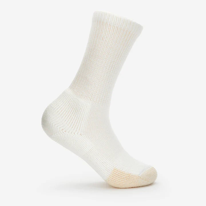 Thorlo Maximum Cushion Crew Tennis Socks Socks Thorlo Medium (9.5 - 11.5) White 