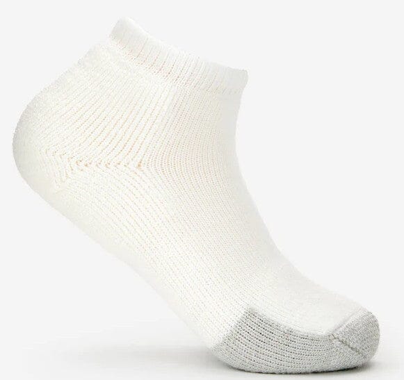 Thorlo Maximum Cushion Low-Cut Tennis Socks | TMM Socks Darn Tough Small (7.0 - 9.0) White 
