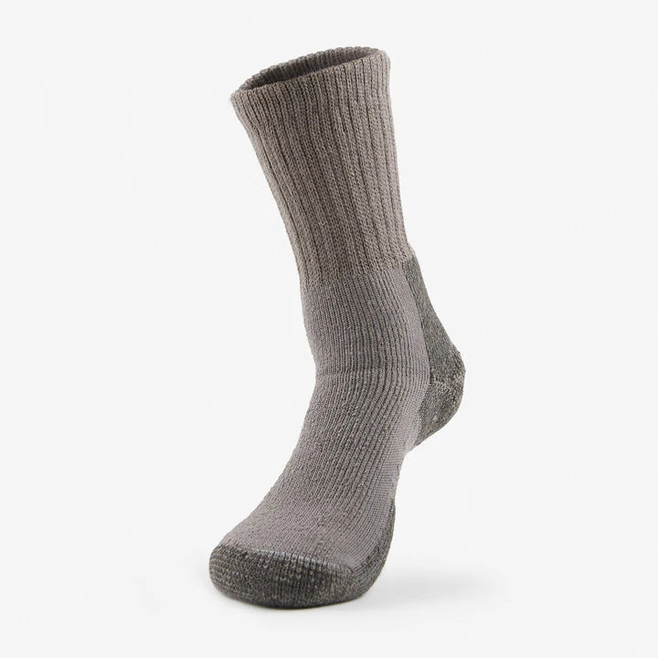 Thorlo Men's Maximum Cushion Crew Hiking Socks | KX Socks Thorlo Medium (9.5 - 11.5) Pewter 