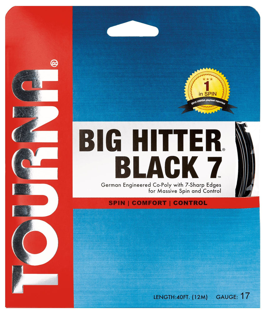 Tourna Big Hitter Black 7 17g Tennis 12m String Set Tennis Strings Tourna 