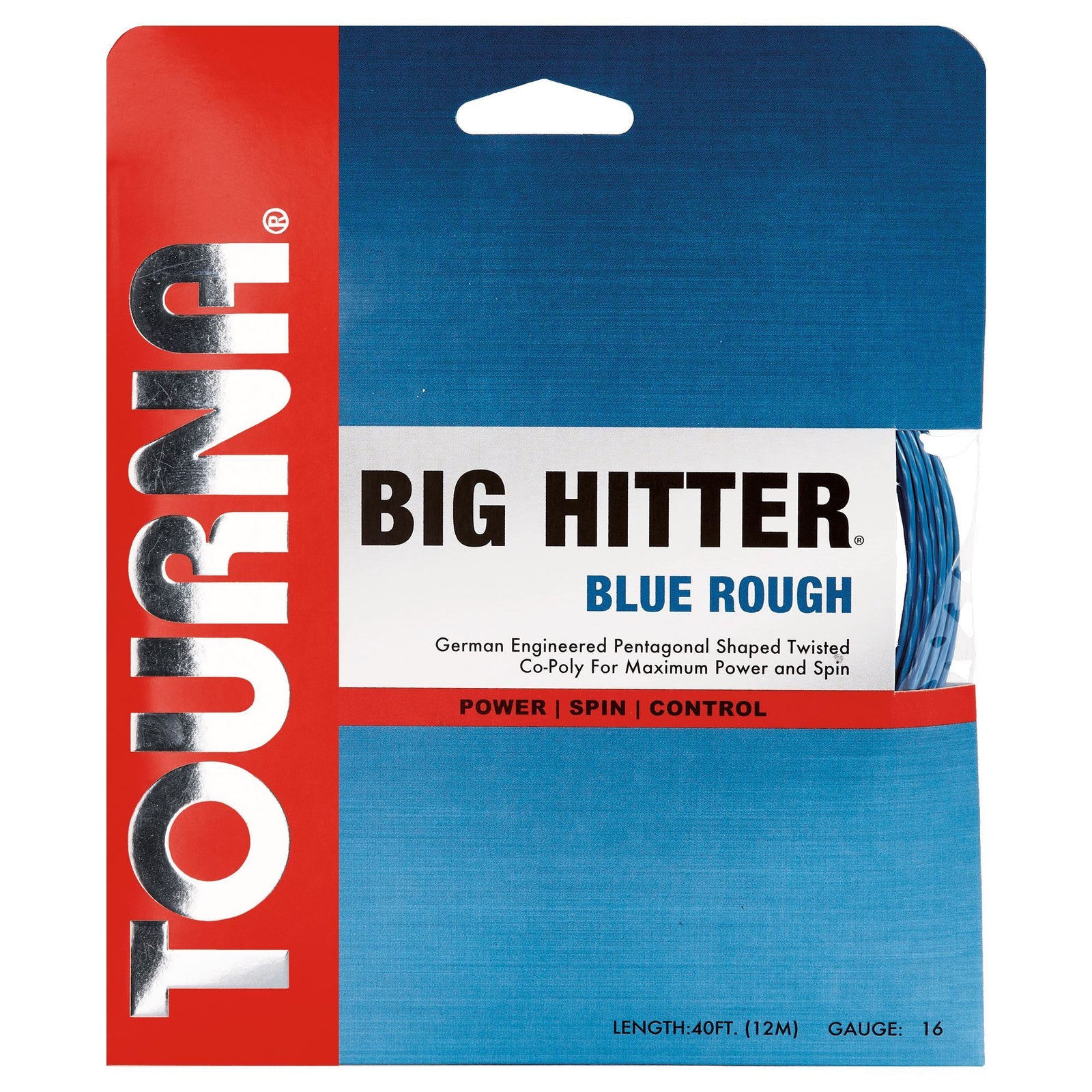 Tourna Big Hitter Blue Rough 16g Tennis String 12m Set Tennis Strings Tourna 