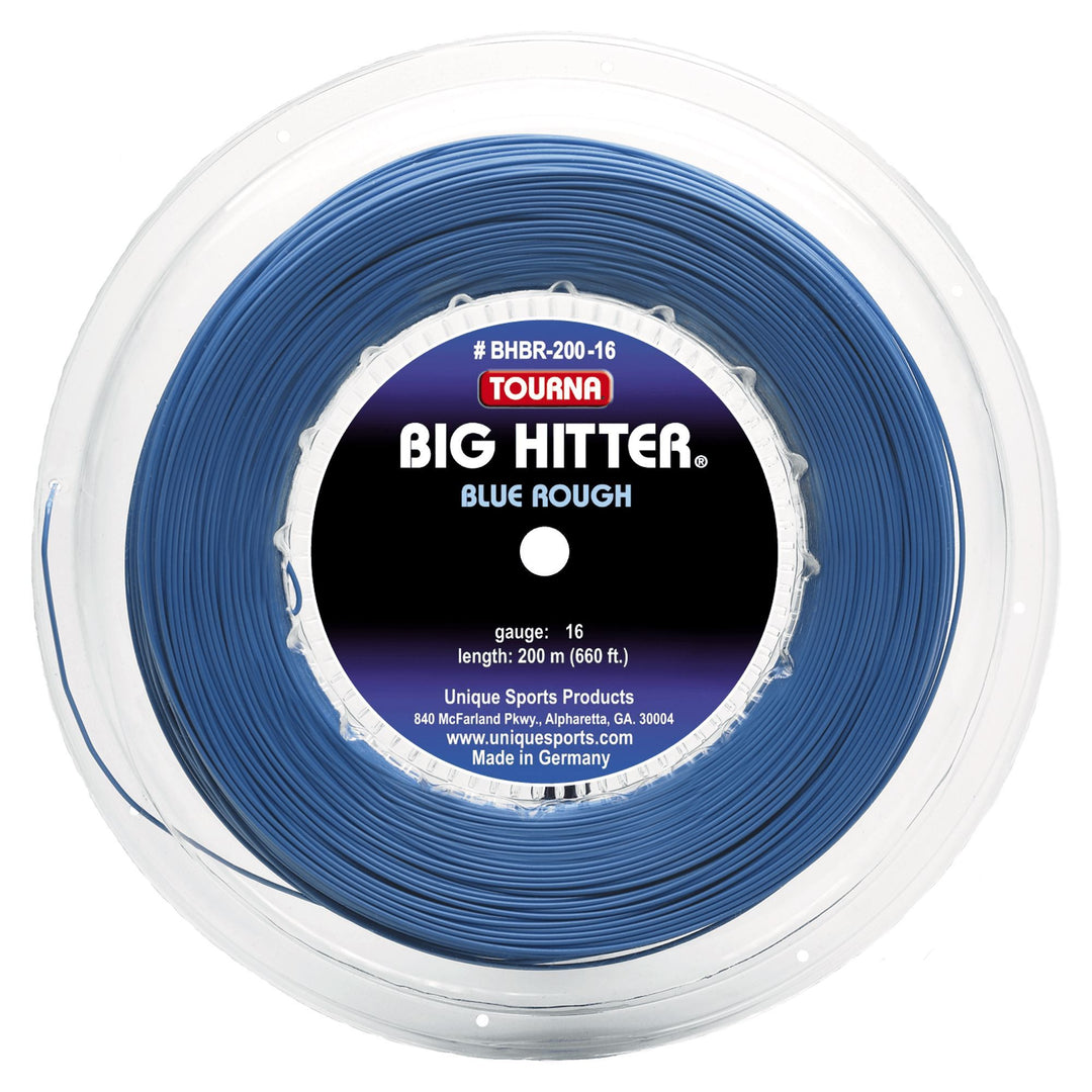 Tourna Big Hitter Blue Rough 16g Tennis String 200m Reel Tennis Strings Tourna 