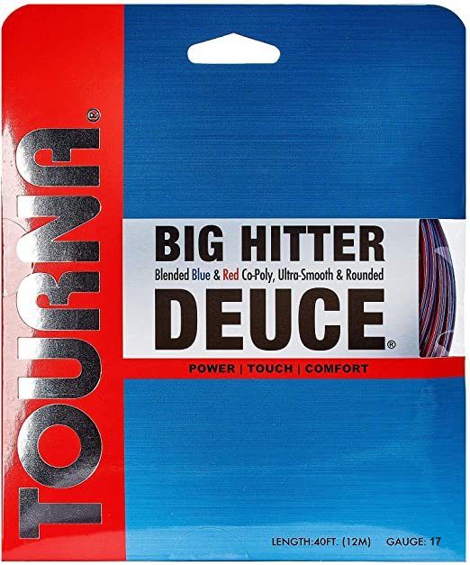 Tourna Big Hitter Deuce Blue-Red 17g Tennis 12m String Set Tennis Strings Tourna 