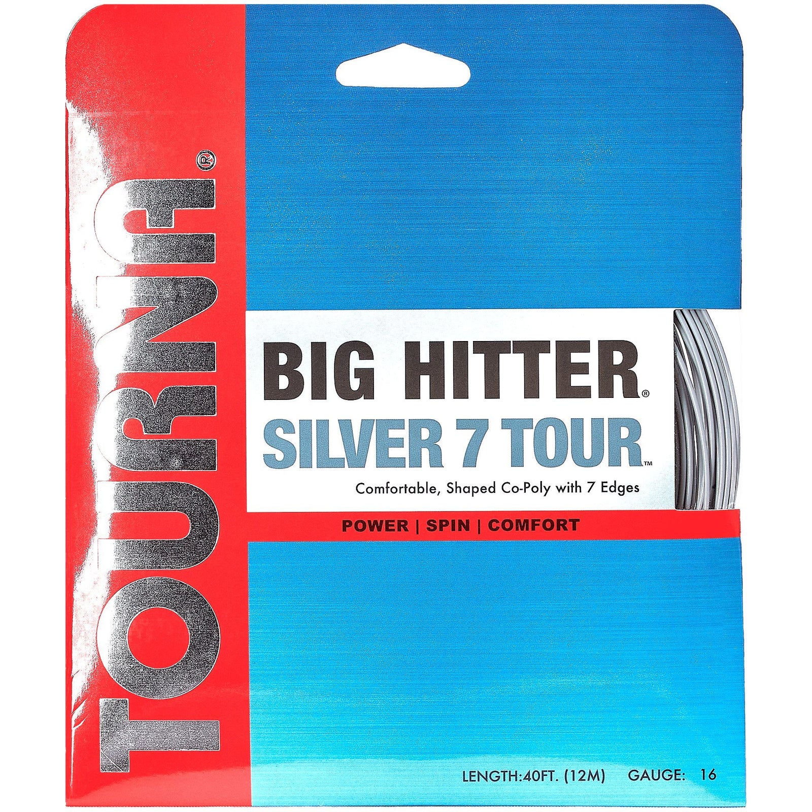 Tourna Big Hitter Silver 7 Tour 17g Tennis 12m String Set Tennis Strings Tourna 
