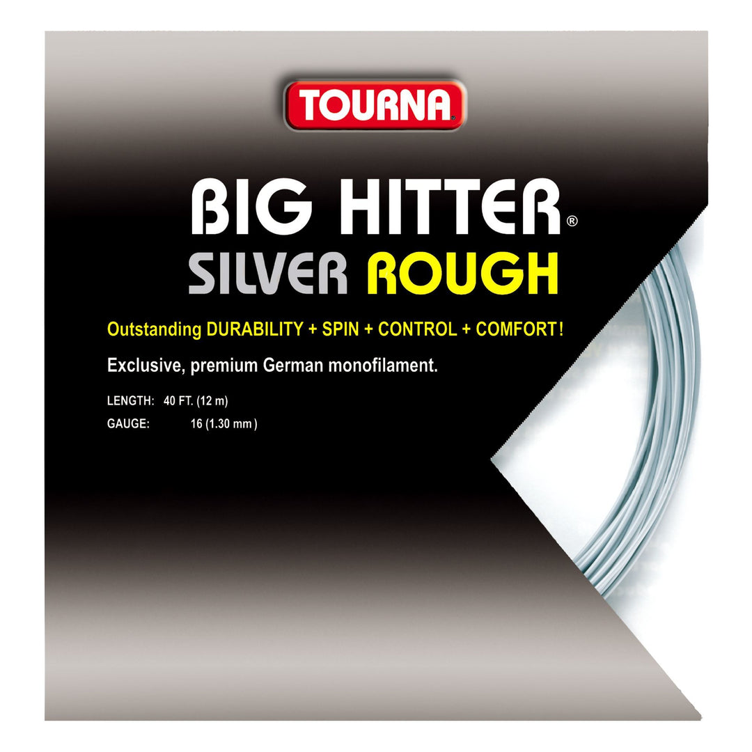 Tourna Big Hitter Silver Rough 16g Tennis 12M String Set Tennis Strings Tourna 