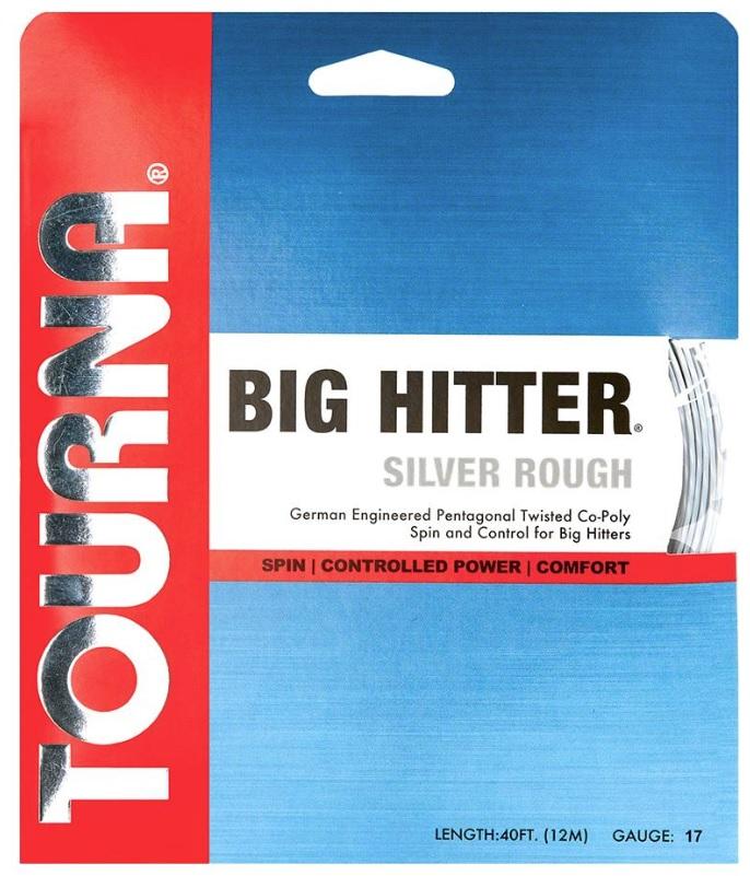 Tourna Big Hitter Silver Rough 17g Tennis 12M String Set Tennis Strings Tourna 