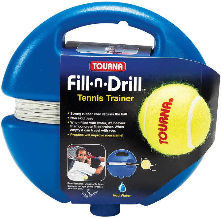 Tourna Fill-n-Drill Tennis Trainer with extra ball and string Training equipment Tourna 