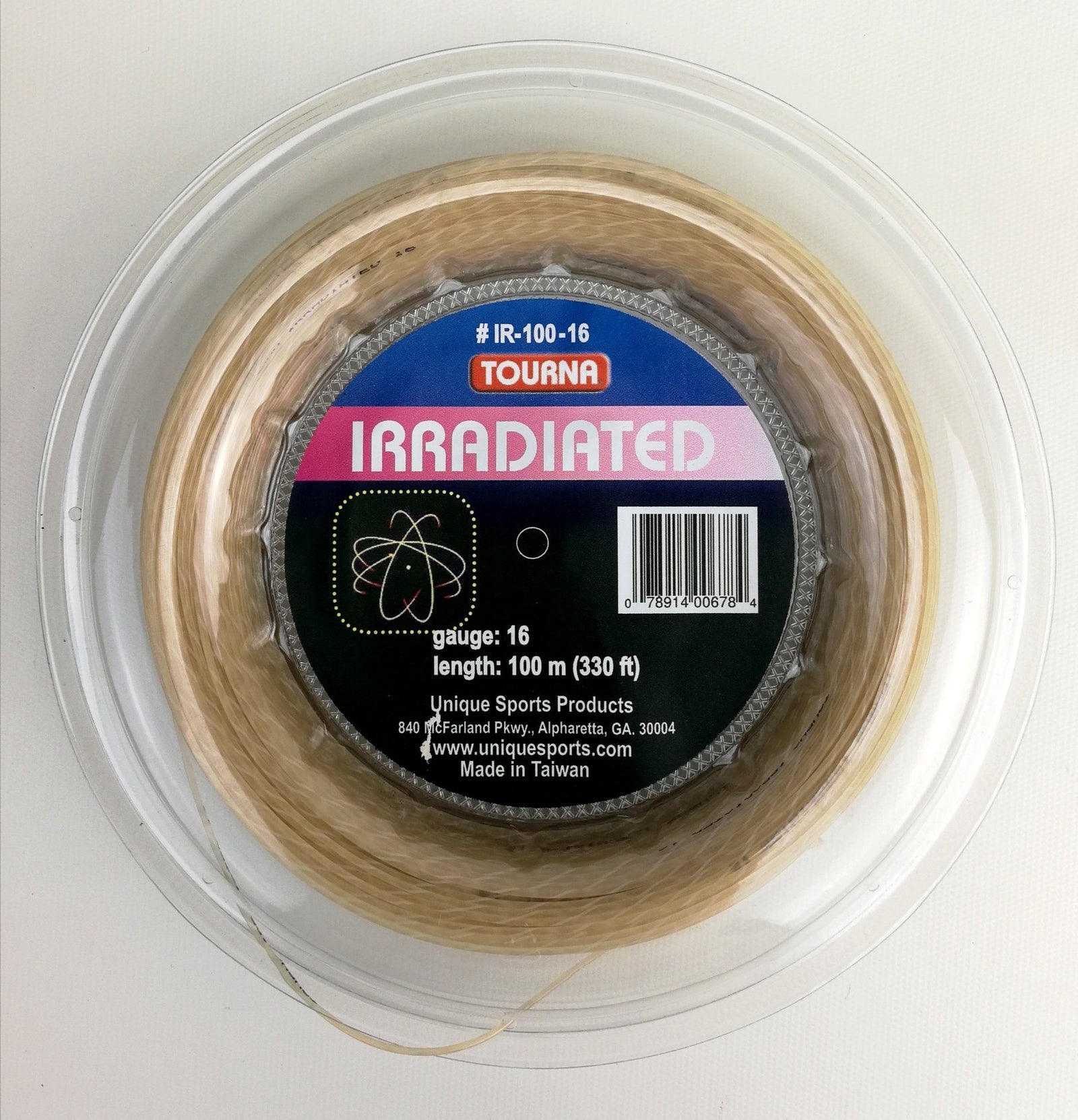 Tourna Irradiated 16g Tennis 100M String Reel Tennis Strings Tourna 