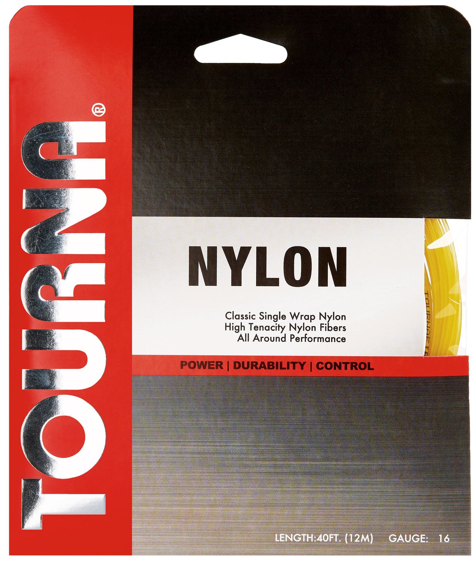 Tourna Nylon 16g Tennis 12M String Set Tennis Strings Tourna Gold 
