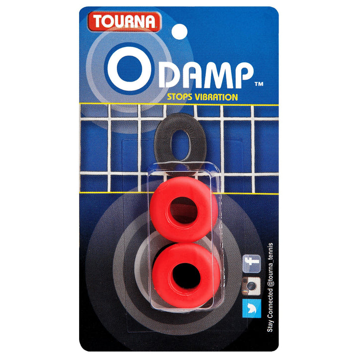 Tourna ODamp Vibration Dampener 2-pack Vibration Dampener Babolat Red 