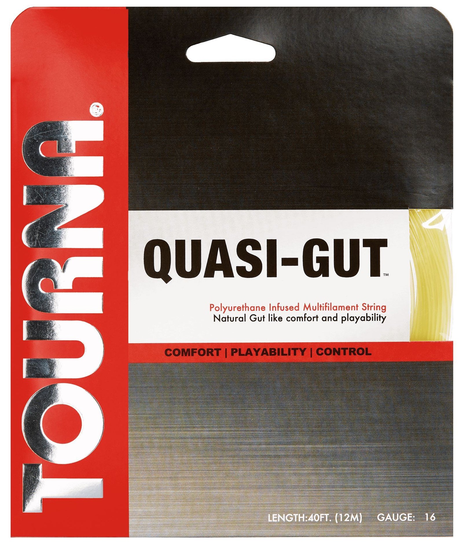 Tourna Quasi-Gut 16g Tennis 12M String Set Tennis Strings Tourna 