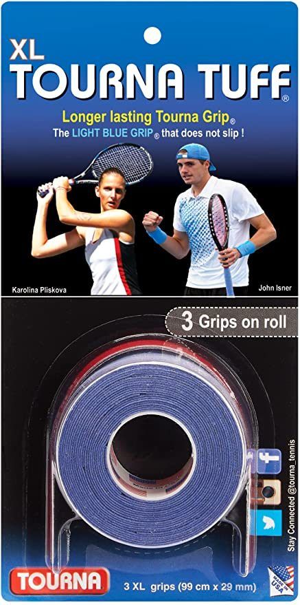Tourna TUFF XL Dry Feel 3-pack Overgrips Grips Tourna 