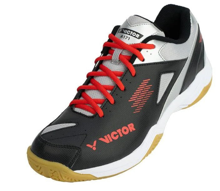 Victor A171-CS Court Shoes Black/Silver Men's Court Shoes Victor 