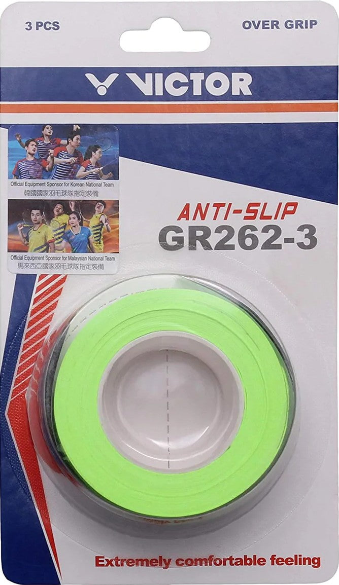 Victor Anti-Slip GR262 Overgrip 3-pack Grips Victor Pastel Green 
