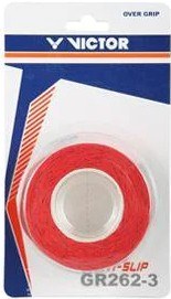 Victor Anti-Slip GR262 Overgrip 3-pack Grips Victor Red 