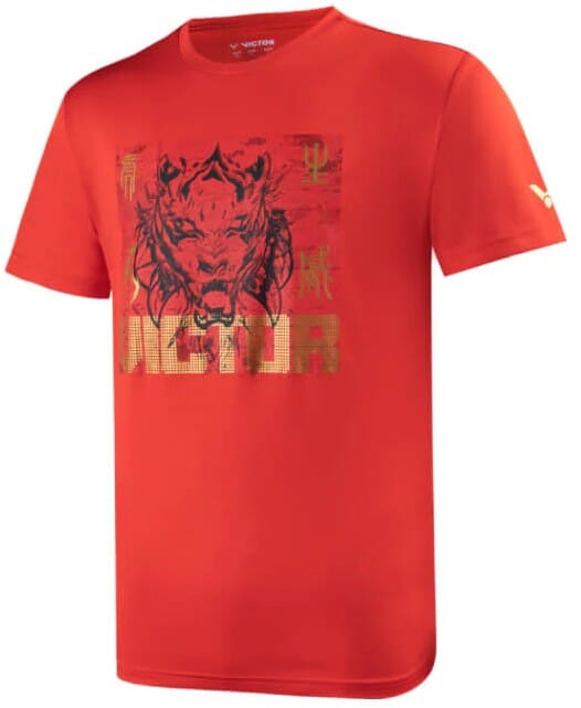 Victor TCNYT101-D (RED) CHINESE NEW YEAR SHIRT UNIZEX Men's Clothing Victor 