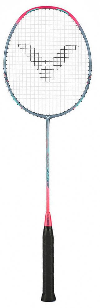 Victor Thruster TK-HMR L Grey/Pink 5U Badminton Racquet Strung Badminton Racquets Victor 