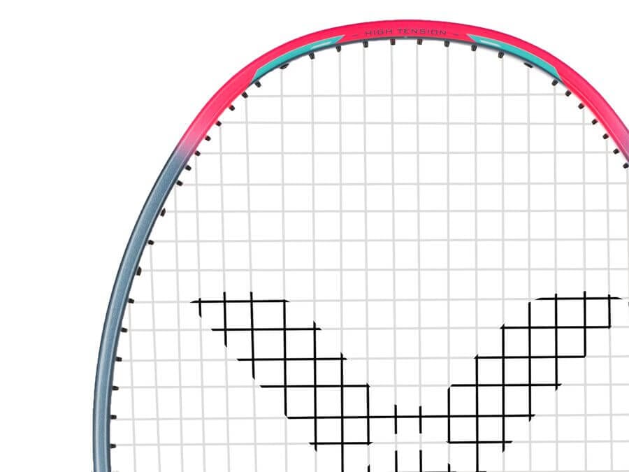 Victor Thruster TK-HMR L Grey/Pink 5U Badminton Racquet Strung Badminton Racquets Victor 