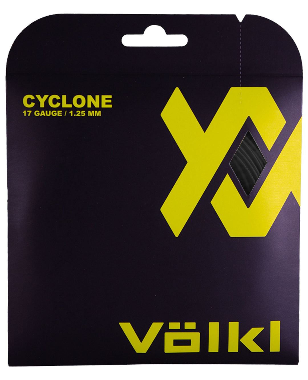 Volkl Cyclone 16g Black Tennis 12M String Set Tennis Strings Volkl 