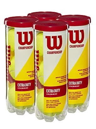 Wilson Championship Extra Duty Tennis Balls 3 Ball Can - 4 Pack (12 balls) Tennis balls Wilson 