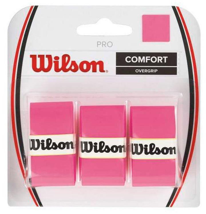 Wilson Pro Overgrip 3 pack Grips Wilson Pink 
