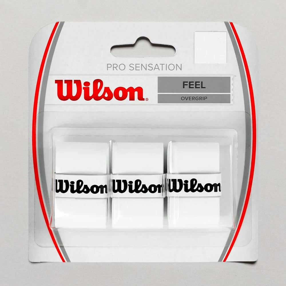 Wilson Pro Sensation Feel Overgrip 3 pack Grips Wilson White 