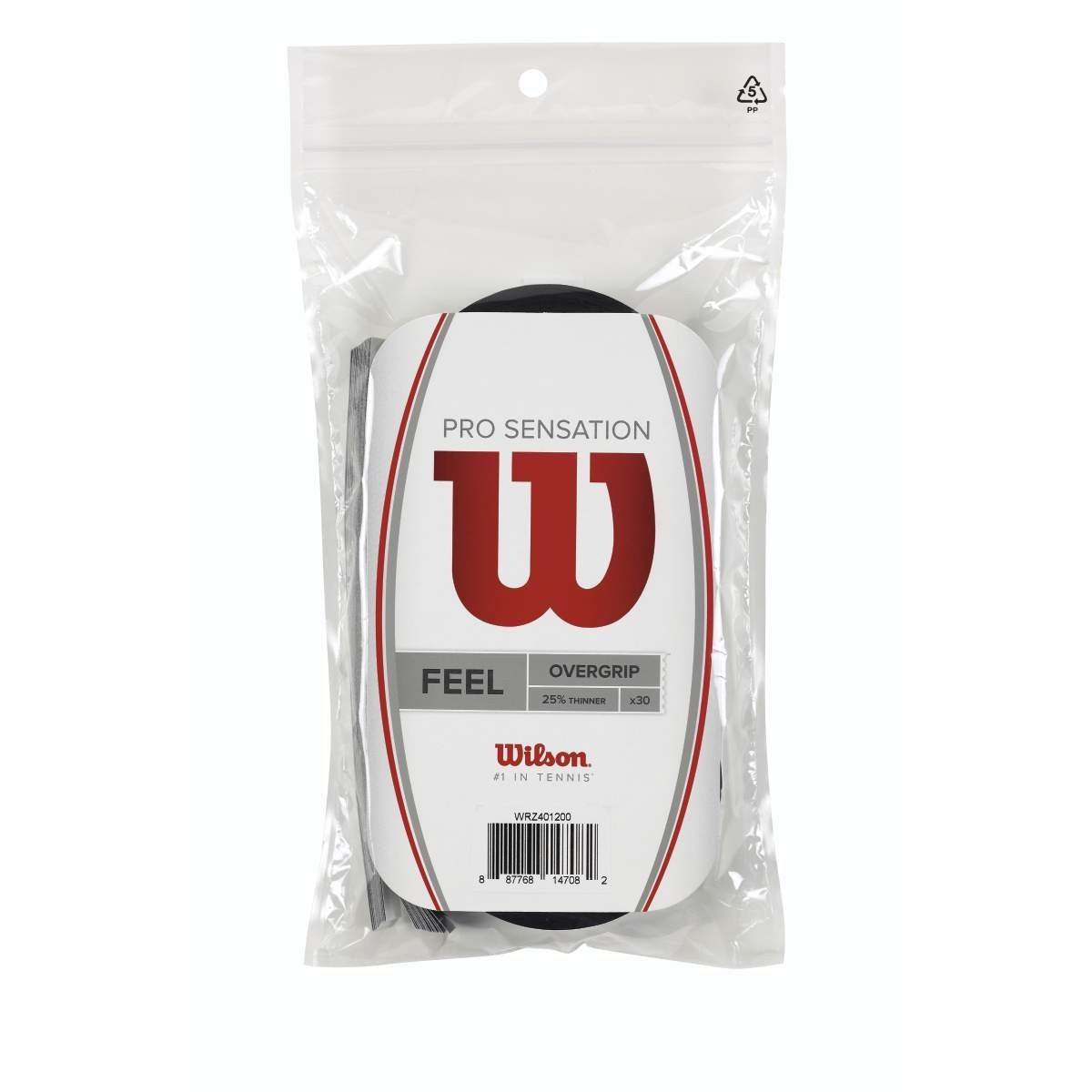 Wilson Pro Sensation Feel Overgrip 30 pack Grips Wilson Black 