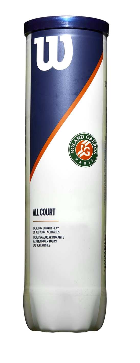 Wilson Roland Garros Tennis Balls All Court Ball Can – Sports