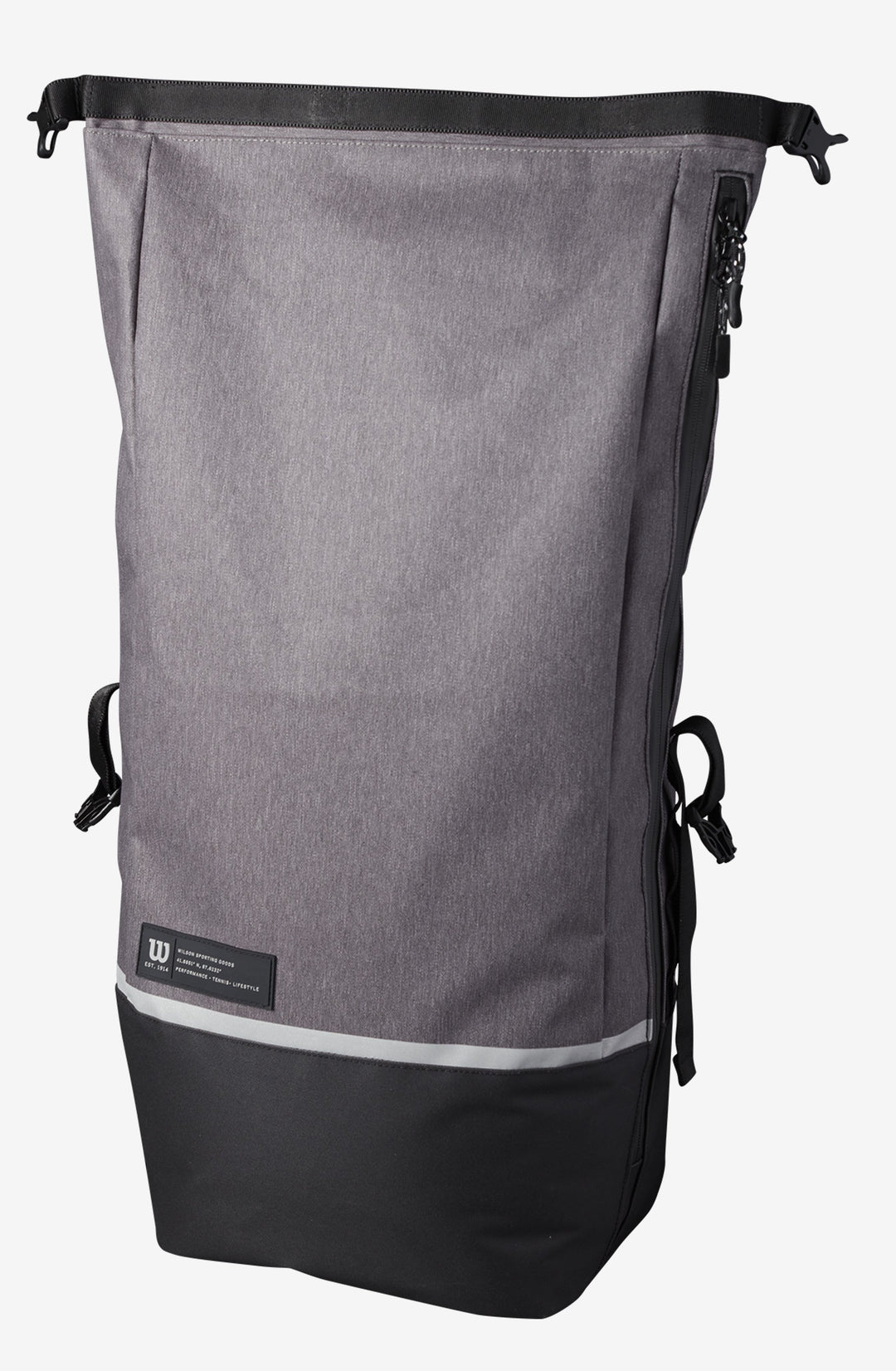 Wilson Roll Top Racket Backpack Grey Classic Bag Bags Wilson 