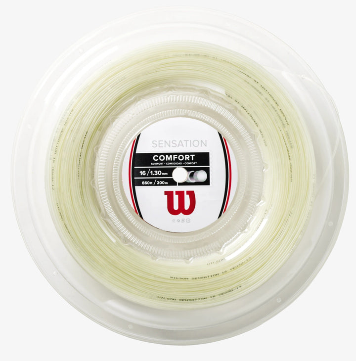 Wilson Sensation 16g White Tennis 200M String Reel Tennis Strings Wilson 