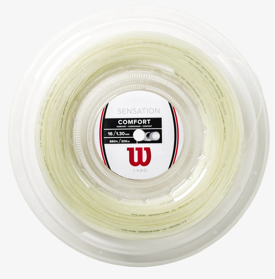 Wilson Sensation 16g White Tennis 200M String Reel Tennis Strings Wilson 