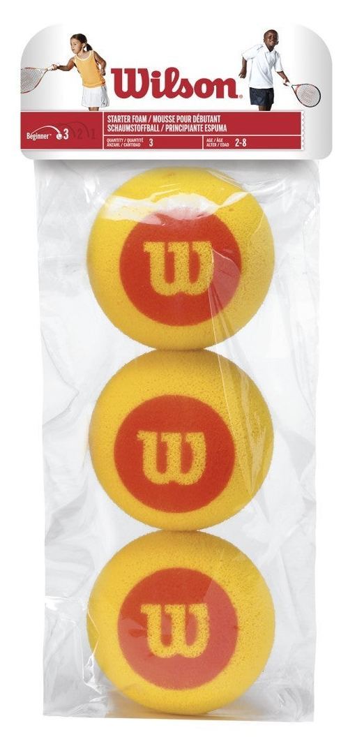 Wilson Starter Foam Tennis Balls 3-Pack Stage 3 Age 2-8 Tennis balls Wilson 